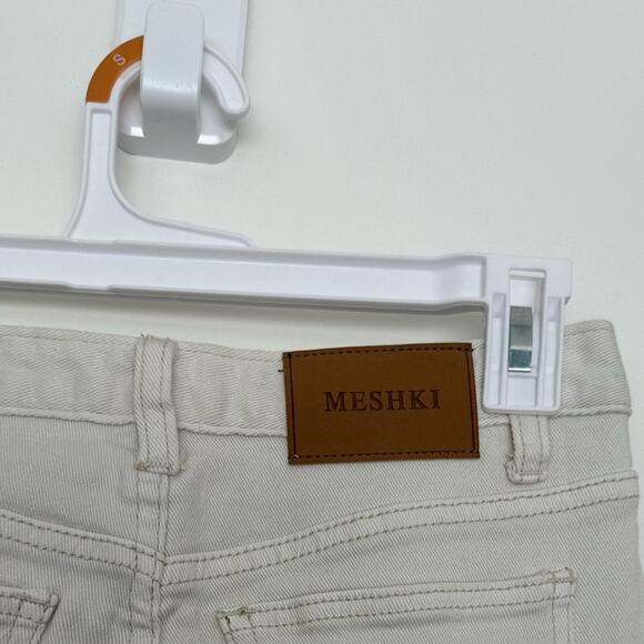 Meshki Flared Ivory High Waisted Jeans - Picture 5 of 7